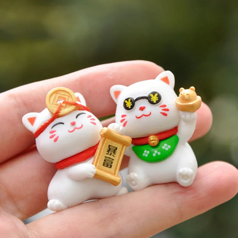 Neko Lucky Cat Figurine Set